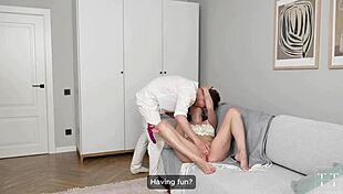 Vibrator Teases Her Juicy Pussy But His Flawless Dick Deepthroats And Fucks To Orgasm In 4K