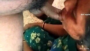 maid suhasini kneels to suck that throbbing indian cock
