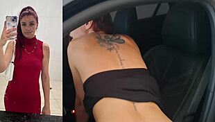 Babe your wife's getting railed by friends on the street flashing her ass for everyone!