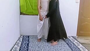 DESI INDIAN FERAL YOUNG WIFE FERZANA BHABHI IN ABAYA HIJAB CHEATS FUCKING HARD DORM ROOM DADDY BOSS STYLE