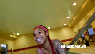 Ms Freak Nasty's Redboned Teen Ghetto Intro Cock Pounding Debut