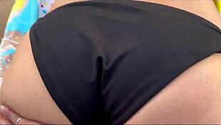 my stepmom and her best friend give me poolside massage pt 1