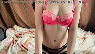 Small Tits Girl Tries on Sexy Bras!
