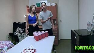 Dorm party teens suck cocks for hot facials