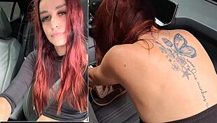 Babe your wife's getting railed by friends on the street flashing her ass for everyone!
