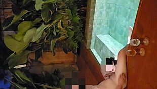 pinay best friend comforts with extreme poolside blowjob swallowing my cum