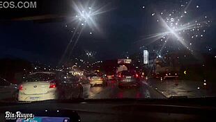 latina gets huge bouquet blowjob in car till swallowing tons of hot creamy milk