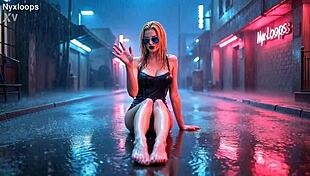 nyx loops debuts in cyberpunk fantasy with sexy outfits and big tits