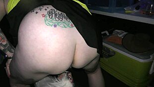 Public beach walk with tail buttplug and chats