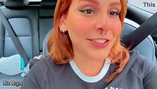 latina gets huge bouquet blowjob in car till swallowing tons of hot creamy milk