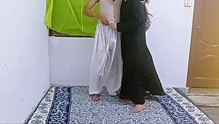 DESI INDIAN FERAL YOUNG WIFE FERZANA BHABHI IN ABAYA HIJAB CHEATS FUCKING HARD DORM ROOM DADDY BOSS STYLE