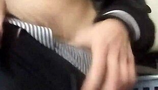 stroking my huge soft monster cock outdoors in public flashing view