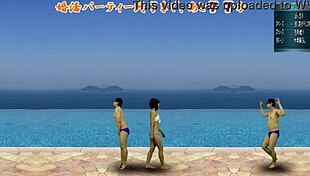 japanese femdom kicks balls in cfnm action game