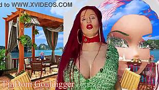 goddess in costume makes you lose your cock forever with big tits joi rabbit toy tease 😈🍆💦