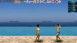 japanese femdom kicks balls in cfnm action game