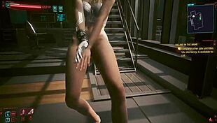valerie hot female v rides and fucks alt cunningham's pussy in cyberpunk apartment