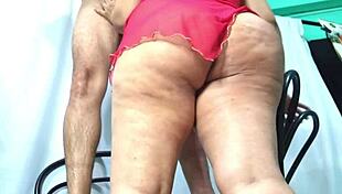 Big ass Sasha deepthroats producer cock in red lingerie spits cum part 2