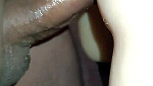 sally begs for doggystyle anal on desk then creampies her gaping fat ass