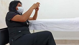 Horny Latina doctor seduces military patient fucking shamelessly during hospital exam