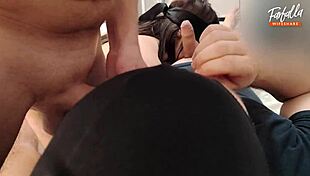 bi hubby sucks cock cums from dirty talk threesome!!