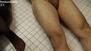 their hot piss floods our humiliated faces and fills our eager mouths completely