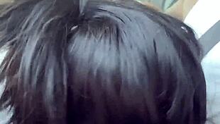 a cute curvy latina secretary flashes her tits then gives stranger sloppy deepthroat car blowjob payment