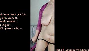 ohh umm, this very beautiful russian milf aimeeparadise... she masturbates squirting wet with dildo n toys