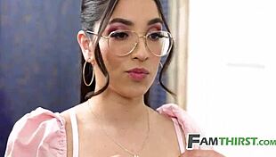 Stepdaughter's 18th birthday gangbang gift from horny stepfamily studs