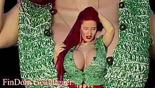 goddess in costume makes you lose your cock forever with big tits joi rabbit toy tease 😈🍆💦