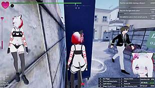 manaka flashes her nude body in sfm daytime drone missions modded gameplay moans to orgasm