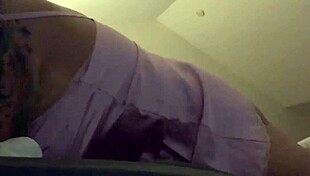 Pink satin sends her over the edge!