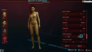 Cyberpunk 2077 Female Shemale's Secret Bulge Tease