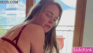 Stunning Girlfriend Dirty Talks While Riding Huge Cock for Husband