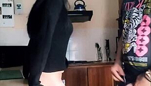 Best Friend Doggystyles Me In Kitchen While Hubby Watches Tv