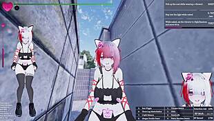 manaka flashes her nude body in sfm daytime drone missions modded gameplay moans to orgasm
