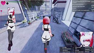 manaka flashes her nude body in sfm daytime drone missions modded gameplay moans to orgasm