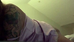 Pink satin sends her over the edge!