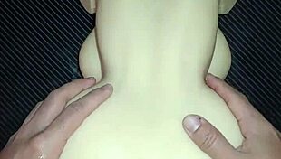 sally begs for doggystyle anal on desk then creampies her gaping fat ass