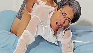 stepsister moans wildly begging for it right there in your bed