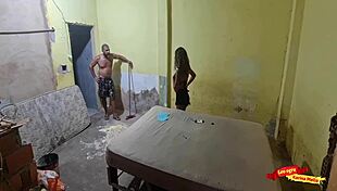Skinny Latina Babysitter Seduces Builder for Bareback Anal Doggystyle Orgasm