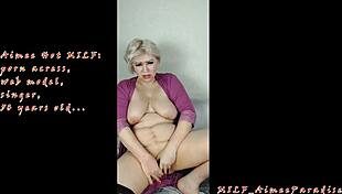 ohh umm, this very beautiful russian milf aimeeparadise... she masturbates squirting wet with dildo n toys