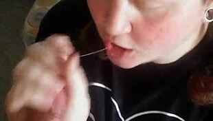 guy flashes cock then cute babe sucks it off
