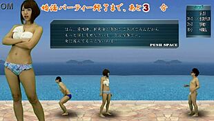 japanese femdom kicks balls in cfnm action game