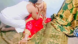 late night fucking telugu wife in red sari on indian ranch