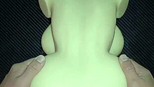 sally begs for doggystyle anal on desk then creampies her gaping fat ass