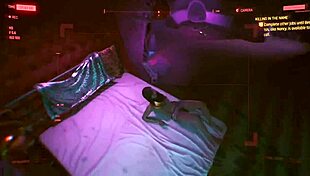 valerie hot female v rides and fucks alt cunningham's pussy in cyberpunk apartment