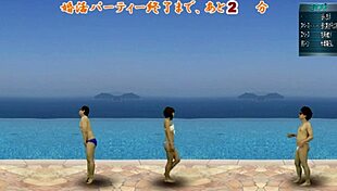 japanese femdom kicks balls in cfnm action game