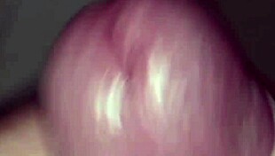 Close-up pov hard cock masturbation builds to explosive orgasm cumshot