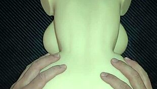 sally begs for doggystyle anal on desk then creampies her gaping fat ass