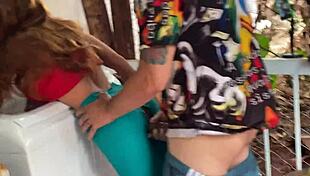 Watch me devour virgin sex doll's tight ass outdoors!